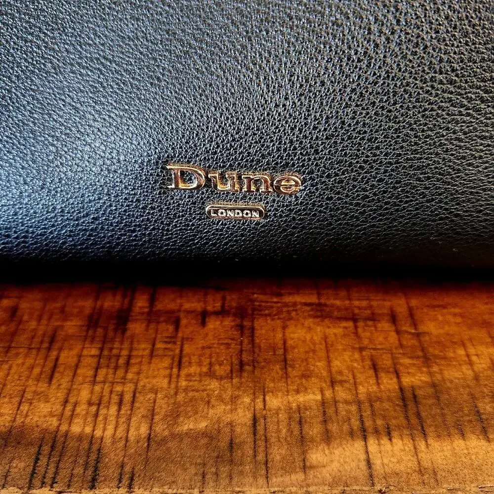 Dune London Black Faux Pebbled Leather Handbag - Picture 2 of 8